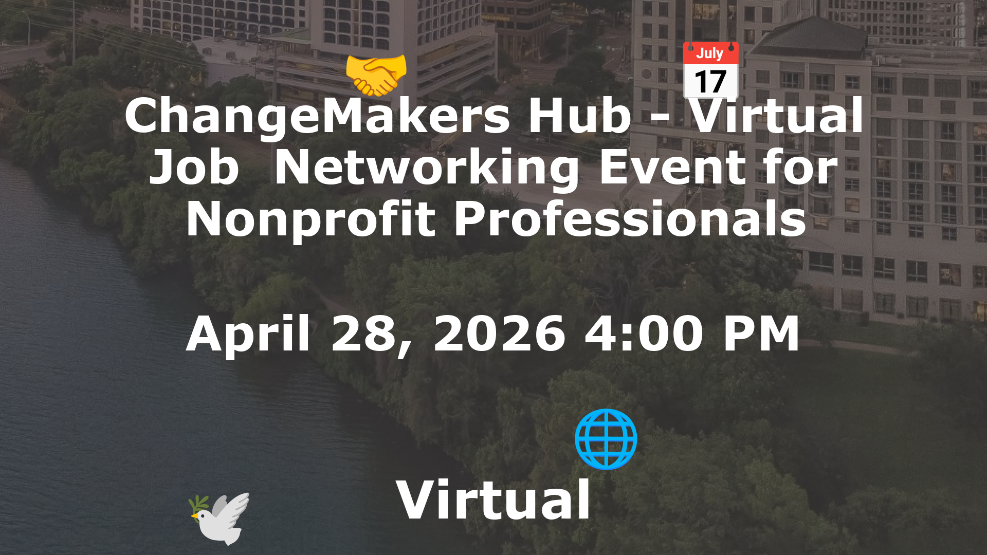 ChangeMakers Hub - Virtual Job  Networking Event for Nonprofit Professionals event image